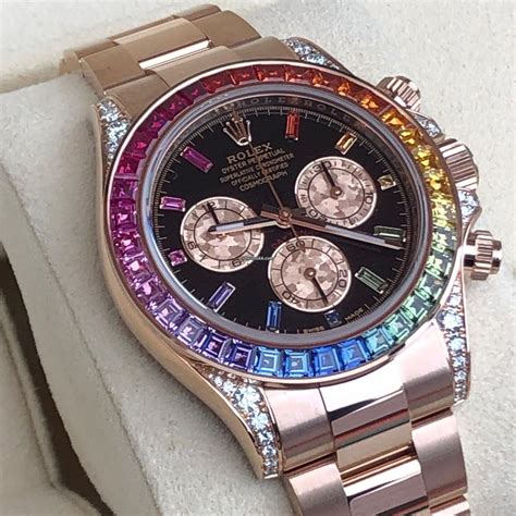 rolex rainbow daytona factory|daytona rainbow Rolex for sale.